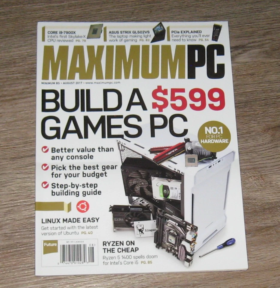 Maximum PC Computer magazine August 2017 Build A Games PC - Image 1 of 1
