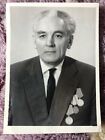 Photo Soviet Old Man Awards Honor Ww2 Veteran Ussr Russia