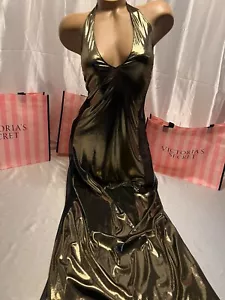 Victorias Secret Gown Very Sexy Metallic Fishnet Sides Small Super Sexy - Picture 1 of 5