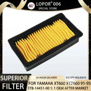 Air Filter Motorcycle For Yamaha XT600 XTZ660 Tenere 1991-1995 3TB-14451-00 - Picture 1 of 7