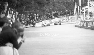 JACKIE STEWART MATRA CHRIS AMON FERRARI MONACO GP 1969 NEGATIVE 35MM PHOTOGRAPH - Picture 1 of 2