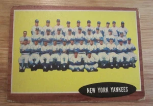 New York Yankees 1962 Topps #251 TC Team Card Trading Card MLB Baseball - Picture 1 of 10