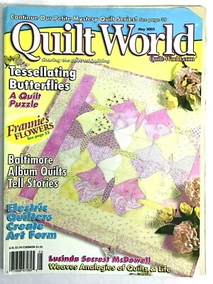 Quilt World Magazine May 2002 Back Issue Patterns Designs Ideas  - Image 1 of 4