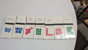 Ohio Match Company Day of the Week Matchbooks - Any day of the week available - Picture 1 of 3