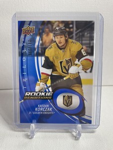 2022-23 UD Trilogy Rookie Renditions Blue #RR-22 Kaedan Korczak /399 Vegas