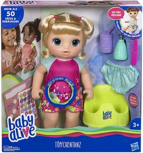 Hasbro Baby Alive Babypuppe Born Töpfchentanz Funktionspuppe - Spricht 50 Sätze  - Bild 1 von 5