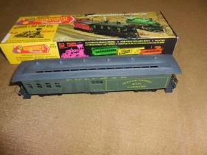COCHE COMBINADO ROUNDHOUSE HO TRAIN PULLMAN WELLS FARGO & CO EXPRESS CON MARCA - Imagen 1 de 8