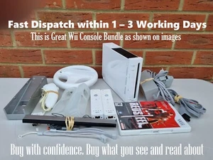 Wii Bundle, Wii RVL-001 (EUR) Bundle, White, Reset, Unlocked. LEH14552944 - Picture 1 of 19