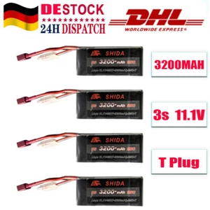 4PCS 11.1V 3S1P 3200MAH 25C T Plug Lipo Battery For MJX 14301 14302 14303 14209 - Bild 1 von 5