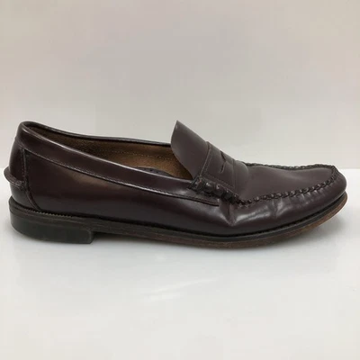 Sebago Penny Loafer Shoes Mens Size 11 D Burgundy Leather Handsewn Classic Logo - Image 1 of 4