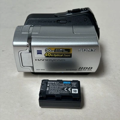 Sony Handycam DCR-SR45 Camcorder HDD 40X Optical Zoom -Tested & Working✅ *Read* - image 1 of 4