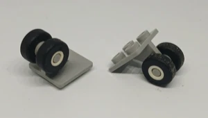 LEGO : 2x Roue Pneu Avion - Réf bb0164c01 gris - Set 6339 6456 6544 2153 6473 - Imagen 1 de 1