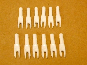 Original Easton Precision ACC 1206-G Nocks - Large Groove - White - New Dozen - Picture 1 of 1