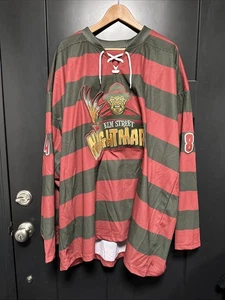 Geeky Jerseys "Elm Street Nightmares" hockey Jersey 4XL Freddy Krueger - Picture 1 of 12