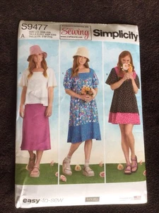 Simplicity Dress Sewing Pattern (#S9477) - Size XXS-XXL - UNCUT - Picture 1 of 2
