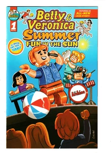 BETTY & VERONICA  SUMMER FUN #1 LEGO EXCLUSIVE HOMAGE - Bill GALVAN LTD 250 NM+ - Picture 1 of 2