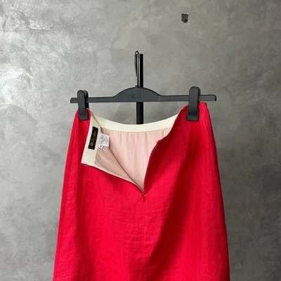 Falda Loro Piana 100% Lino Longitud Media 42 Foto 1 de 4