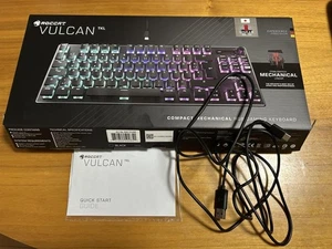 Roccat Vulcan Tkl Compact Mechanical Gaming Keyboard Linear Titan Switch Red - Picture 1 of 3
