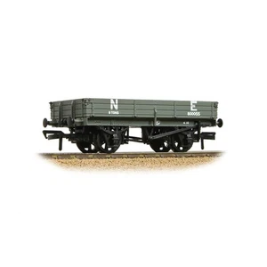 37-944 Bachmann OO Gauge 3 Plank Wagon North Eastern Railway 'NE' Grey - Picture 1 of 1