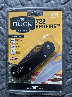 Buck 722 Spitfire Negro TOTALMENTE NUEVO Foto 1 de 2