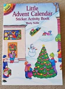 Little Advent Calendar Sticker Book - Marty Noble - Dover Books 2001 - Unused - Picture 1 of 5