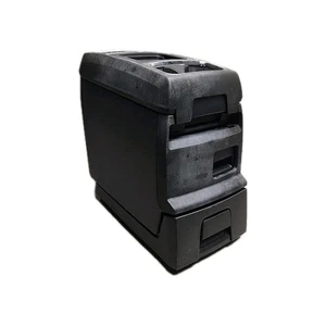 ** 08-15 DODGE CARAVAN TOWN COUNTRY CENTER CONSOLE & MOUNTING BRACKET BLACK G574 - Picture 1 of 9
