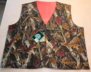 MASTER SPORTSMAN Rugged Outdoor Gear Reversible CAMO/Orange Hunting Vest - 3XL - Picture 1 of 4