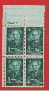 #1080 MNH OG plate block of 4 Wiley Free S/H - Picture 1 of 1