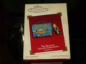 Hallmark Andenken Ornament "The Beatles Yellow Submarine" Lunchbox Set 2001 Neu - Bild 1 von 3