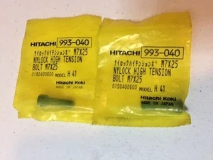 Hitachi 993-040 Nylock High Tension Bolt 2 PK for DH38YE H41 DH40FA H45MA - Picture 1 of 2