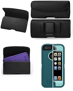 Per AT&T LG Phoenix Plus CLIP CINTURA FONDINA IN PELLE ADATTA PER CUSTODIA LONTERBOX SUL TELEFONO - Foto 1 di 12