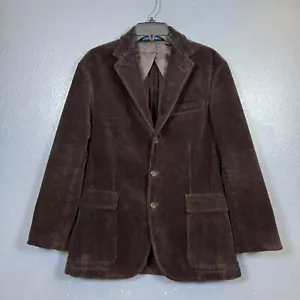 Polo Ralph Lauren S Hombre Marrón Terciopelo 3 Puntos Blazer Suite Chaqueta - Imagen 1 de 13