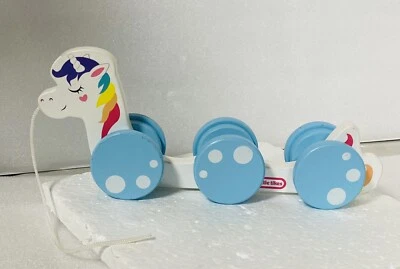 Little Tikes Unicornio Pull Juguete Madera Critters Desarrollo 12 Mos y más Foto 1 de 4