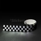Band Adhesive Stripe A Chess Black+Grey Silver CM 115 X 2 Chessboard