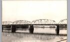 DURAND WISCONSIN CHIPPEWA RIVER 1940s real photo postcard rppc wi antique bridge
