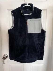 CHARLES RIVER APPAREL mens Blue Sherpa Vest M - Picture 1 of 3