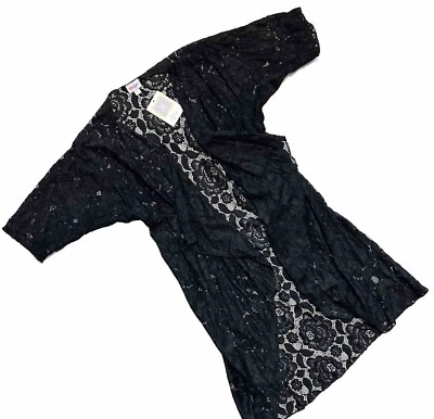 NUEVO CON ETIQUETAS Lularoe PEQUEÑO Encaje Negro Shirley Cubrir **Raro** Foto 1 de 3