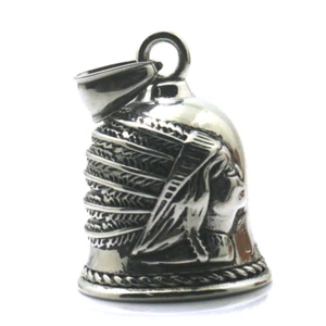 AUSSIE SELLER SKULL Indian MOTOR CYCLE head guardian bell Vintage Accessories MC - Picture 1 of 6