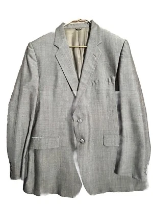 Blazer Abrigo Deportivo Givenchy Gentleman Paris 44L Gris Doble Ventilación Hecho en Unión Foto 1 de 4
