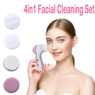 4 in 1 Facial Cleansing Brush for Deep Cleansing/Gentle Exfoliating/Massaging - Image 1 of 4