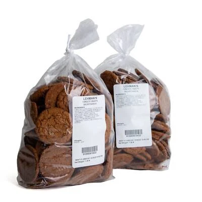 Lehman's Ginger Snaps Cookies, Crispy Crunchy Classic, 2 Pack of 1.25 lb Bags - Image 1 of 4