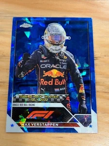 2023 Formula 1 Topps Chrome Sapphire Max Verstappen #159 Red Bull - Picture 1 of 2