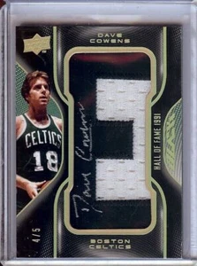 Dave Cowens 2009 Upper Deck Black HOF Jersey Numbers AUto Celtics #HOF DC 4/5 - Picture 1 of 2
