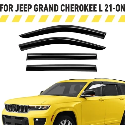 Protectores de lluvia viseras de ventilación para Jeep Grand Cherokee L 2021-2025 Foto 1 de 4