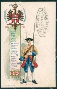 Militari Reggimentali II° Reggimento Fanteria cartolina XF4197 - Foto 1 di 2