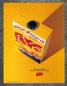 Kellogg's Corn Pops Cereal Lock Combination 1999 Vintage Print Ad Art - Picture 1 of 1