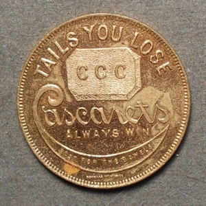 Flipper: Cascarets Always Win, CCC, Heads I Win, Best For The Bowels   Tails Yo - Picture 1 of 2