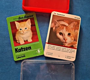 Authentic Cute Cats Quiz Quartett Playing Cards Germany UNOPENED - Picture 1 of 4