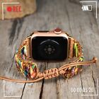 Natural Imperial Jasper Stone Beaded Strap Apple Watch Band for 38 ~ 40mm iWatch
