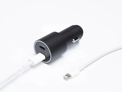 Cargador Rapido de Carro 1M Cable Para iPhone 16 15 14 13 12 11 Pro Max 45W - Image 1 of 3